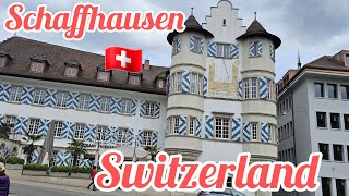 Schaffhausen SwitzerlandTHe most beautiful Town to visitwalkingtour switzerland visit [upl. by Nnylecoj39]