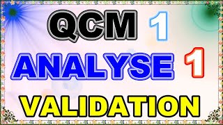 QCM 1  Analyse 1 SMPC S1 [upl. by Llenrep617]