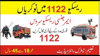 Rescue 1122  Punjab Emergency Service 1122 Jobs 2021 [upl. by Noinatrad462]