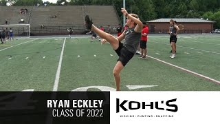 8 Ranked Punter in America  Ryan Eckley  Class of 2022 [upl. by Leticia]