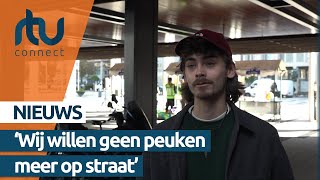 Marijn en Hugo maken kunst van weggegooide peuken  RTV Connect [upl. by Eydnarb765]