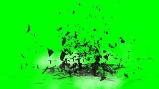 explosion with debris  green screen effects  free use [upl. by Heimer818]