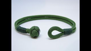 How to Make a Diamond Knot and Loop ClosureCommon Whipping Knot Paracord Survival Bracelet [upl. by Sheehan]