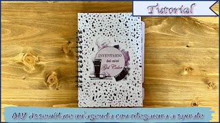 Scrapbooking tutorial  DIY Assemblare unagenda con rilegatura a spirale [upl. by Kamila992]