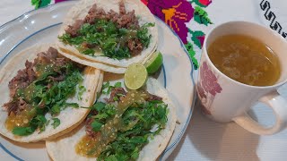 TACOS de CHAMBARETE Chamorro de Res  Una receta FÁCIL y CASERA para compartir [upl. by Pasahow836]