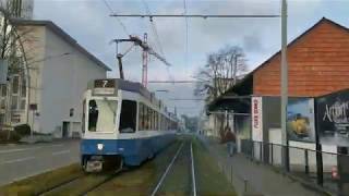 Cab Ride  Switzerland  Zürich  Tram  Line 7 [upl. by Akkimat]