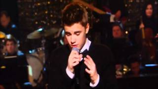 Justin Bieber Under The Mistletoe Live X Factor USA 2011 UK [upl. by Ahsata]