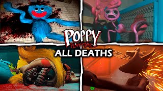 Poppy Playtime Chapter 1 2 3  All Bosses Deaths Comparison [upl. by Enellek851]