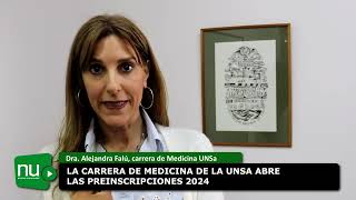 La carrera de Medicina de la UNSa abre las preinscripciones 2024 [upl. by Ennaeerb]