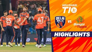 Bangla Tigers vs Delhi Bulls  Abu Dhabi T10  Match 13  Highlights  JioCinema amp Sports18 [upl. by Sinegold]