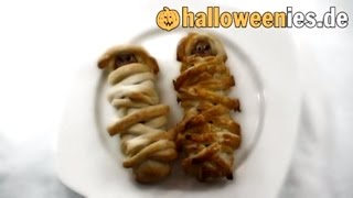 Würstchenmumien Halloween Rezept [upl. by Adnih]