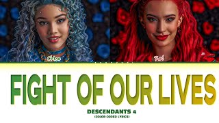 Descendants The Rise Of Red Fight Of Our Lives Lyrics Color Coded Lyrics [upl. by Yoshi]