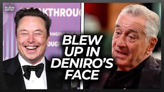 Robert De Niro Humiliated as Elon Musk Calmly Lists Simple Facts [upl. by Enirehs]