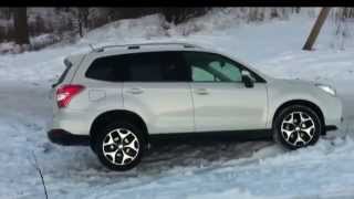 Subaru Forester winter climb hill and easy offroad [upl. by Fulbert104]