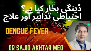 Dengue Fever symptoms diagnosis treatment Urdu Hindi  डेंगू बुखार  Dr Sajid Akhtar Meo [upl. by Adam]