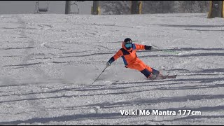 올마운틴 스키  뵐클 M6 만트라로 카빙턴 타기 All mountain ski carving the Völkl M6 Mantra [upl. by Uon939]