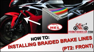 How to install full race braided brake lines  CBR600RR  Honda CBR 600 RR Overhaul Episode 5 [upl. by Viens37]