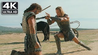 Troy 2004 Hector vs Achilles ORIGINAL MUSIC 4K UHD [upl. by Gapin]