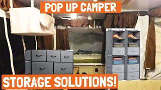 Pop Up Camper Storage Hacks [upl. by Esadnac]