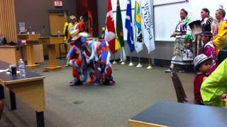 Theodore Crazy Horse Bison with dancers and Charging Bear singers [upl. by Avilla]