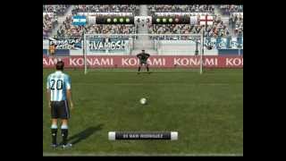 PES2011 penalty shootout keyboard tutorial [upl. by Nohsed527]