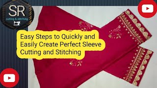 Easy Steps to Quickly and Easily Create Perfect Sleeve Cutting and Stitching Designs Sewing Tricks [upl. by Danete545]