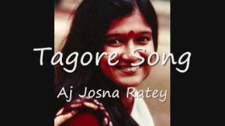 aj josna ratey  tagore song by shahana bajpaie [upl. by Asiulana]