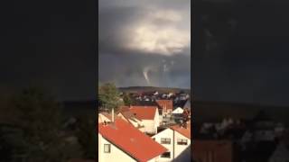 Tornado in Kürnach bei Würzburg 09032017 Windhose [upl. by Noguchi981]