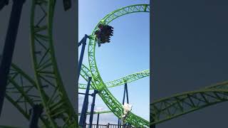 HYDRUS Roller Coaster at Casino Pier Seaside Heights NJ  Adventure amp Donuts  Theme Park shorts [upl. by Henry400]