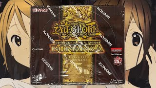 Opening My Quarter Century Bonanza Yugioh Booster Box English [upl. by Llorre]