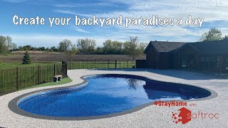 Softroc Surfacing  Creating your backyard paradise [upl. by Llehcear]