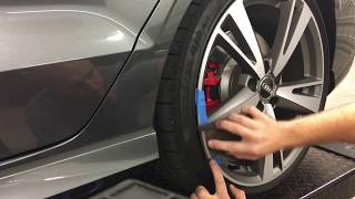 CURBED THE Audi RS3 Heres how to repair a scuffed wheel or rim with a DIY video [upl. by Jo Ann]