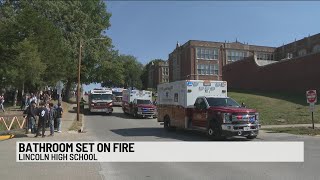 2 juveniles in custody after bathroom fire at Lincoln High School [upl. by Roydd614]