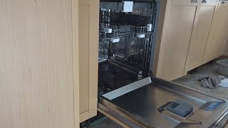 Beko dishwasher DIN28R22  DIY install builtin integrated dishwasher [upl. by Enimisaj]