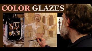 How to Add Color Glazes in Acrylic to Your Grisaille [upl. by Eidda]