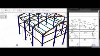 ADVANCE STEEL EP 14 ADDING PURLINS PART 1 [upl. by Damicke]