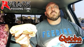 Ryback Feeding Time Qdoba New Beyond Meat Burritos [upl. by Jeb]