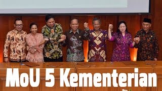 Penandatanganan MoU 5 Kementerian dan Perjanjian Kerjasama SMK dengan Industri [upl. by Annohs]