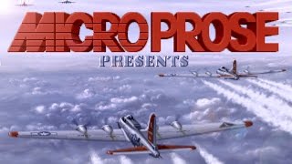 B17 Flying Fortress quotOpening amp First mission gameplayquot PCDOS 1992 Microprose MT32 [upl. by Ynatsyd]