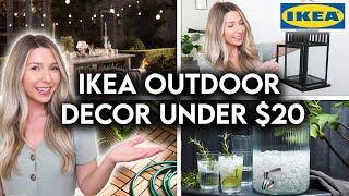 10 IKEA OUTDOOR MUST HAVES UNDER 20  PATIO  BALCONY DECOR [upl. by Aleras44]