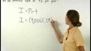 Simple Interest Formula  MathHelpcom  Math Help [upl. by Norby]