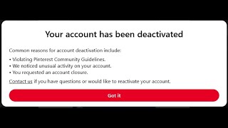 Appeal suspended Pinterest account  bug [upl. by Eaton]