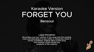 Bensoul  Forget You Karaoke Version [upl. by Jayson47]