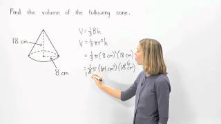 Volume of a Cone  MathHelpcom [upl. by Haisoj]