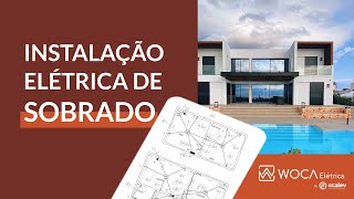 Como fazer um projeto elétrico de sobrado no Woca [upl. by Enelyk]