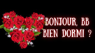 Bonjour ma douce chérie ❤️ je taime passionnément ❤🌹🌷 message damour très touchant 🌷 [upl. by Monson]