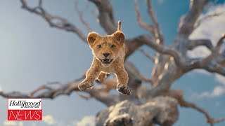 Mufasa The Lion King Disney Reveals First Prequel Trailer  THR News [upl. by Fendig131]