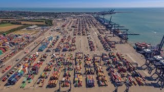 Port of Felixstowe  Paceco RTG  Haulier Load [upl. by Meek92]