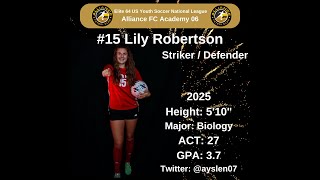 2025 Striker Lily Robertson [upl. by Felton]