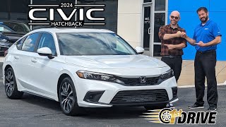 First Drive 2024 Honda Civic Hatchback Review and Test Drive [upl. by Coridon]